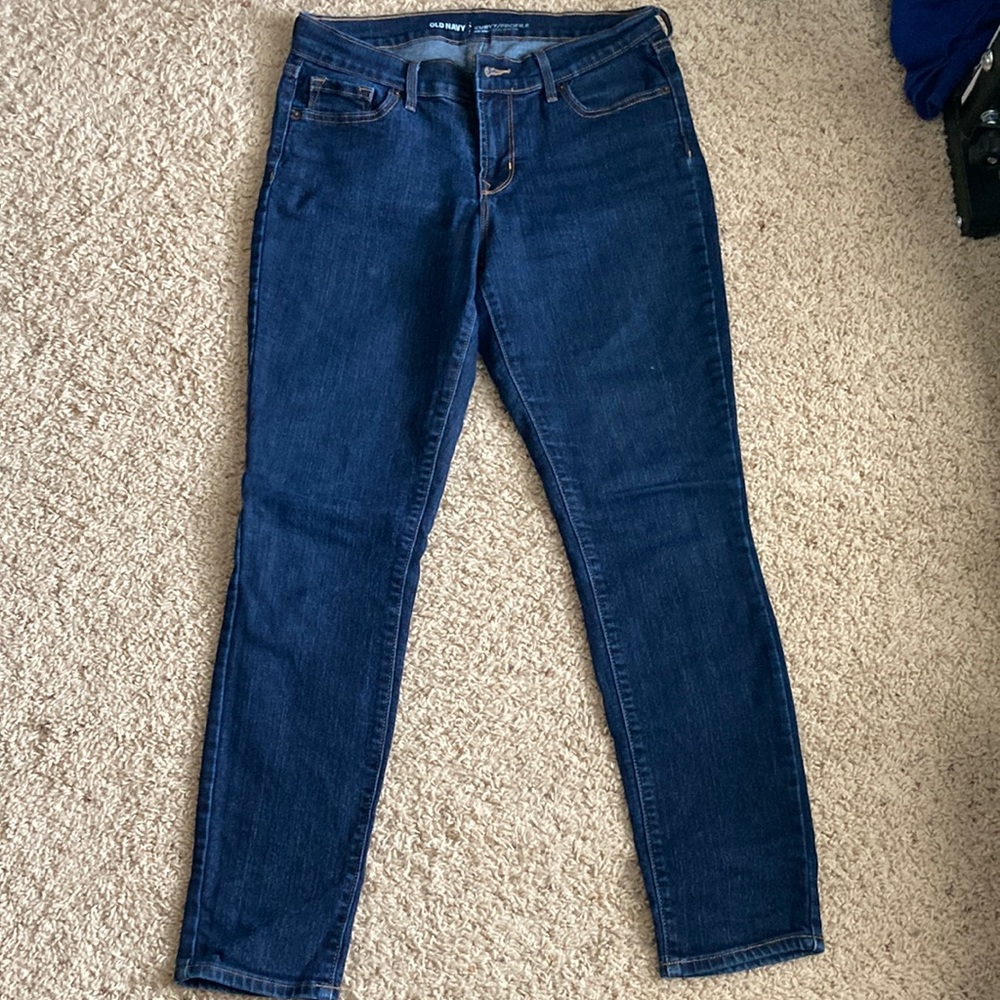 Mid rise skinny jeans petite